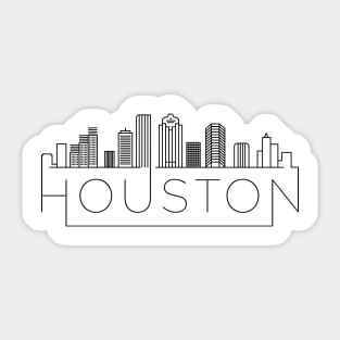 Houston Minimal Skyline Sticker